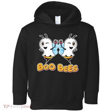 Wine Boo Bees Funny Ghost Toddler Hoodie