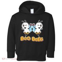 Wine Boo Bees Funny Ghost Toddler Hoodie thumb 0