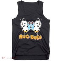 Wine Boo Bees Funny Ghost Tank Top thumb 0