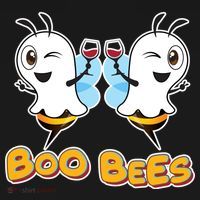 Wine Boo Bees Funny Ghost Visor thumb 3
