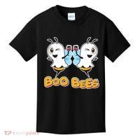 Wine Boo Bees Funny Ghost Kids T-Shirt thumb 0