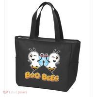Wine Boo Bees Funny Ghost Tote Bag thumb 3