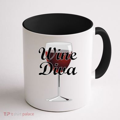 Wine Diva Coffee Mug back