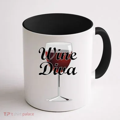 Wine Diva Coffee Mug back