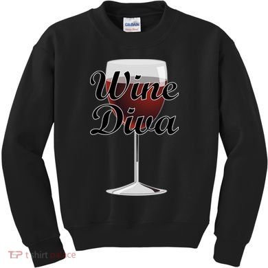Wine Diva Kids Sweatshirt