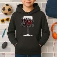 Wine Diva Kids Hoodie thumb 2