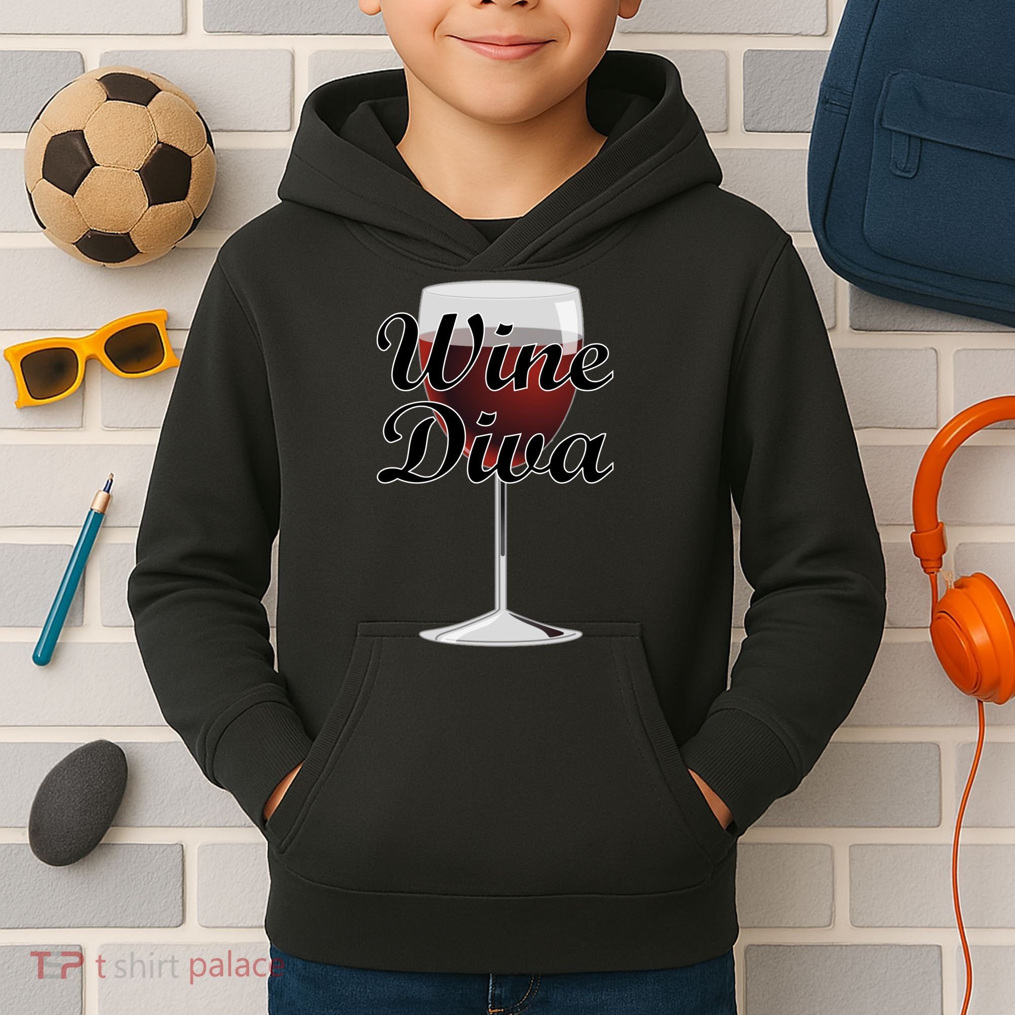Wine Diva Kids Hoodie