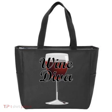 Wine Diva Tote Bag