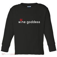 Wine Goddess Toddler Long Sleeve Shirt thumb 0