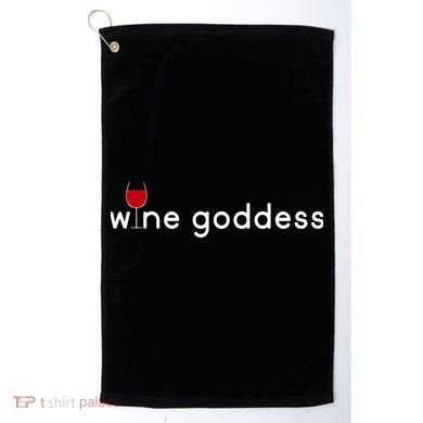 Wine Goddess Golf Towel