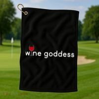 Wine Goddess Golf Towel thumb 1