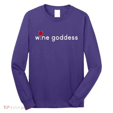 Wine Goddess Long Sleeve Shirt