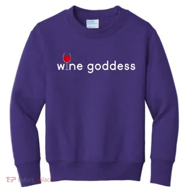 Wine Goddess Kids Sweatshirt
