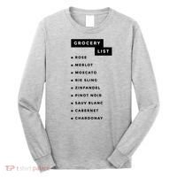 Wine Grocery List Long Sleeve Shirt thumb 0
