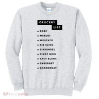 Wine Grocery List Sweatshirt thumb 0