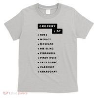 Wine Grocery List T-Shirt thumb 0