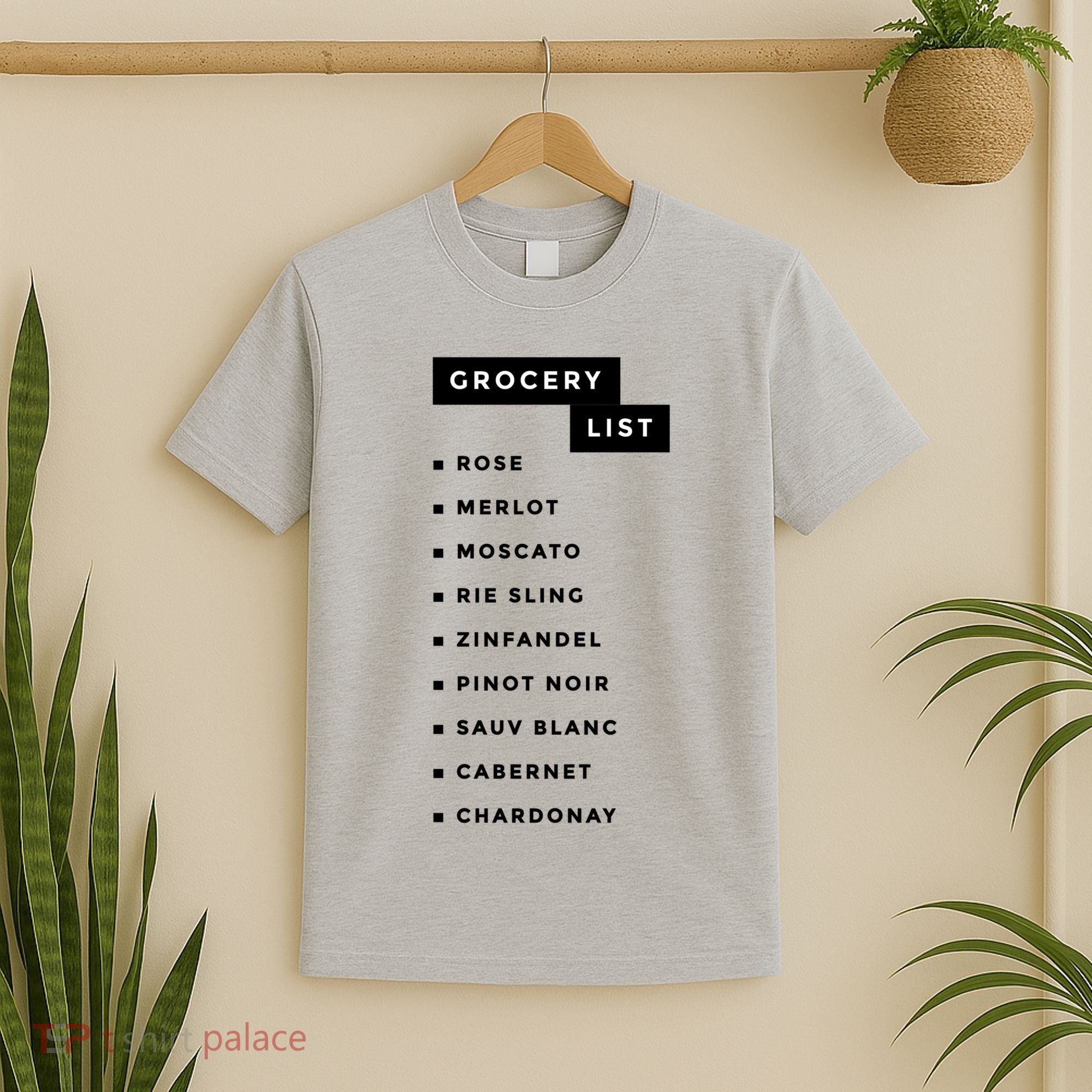 Wine Grocery List T-Shirt