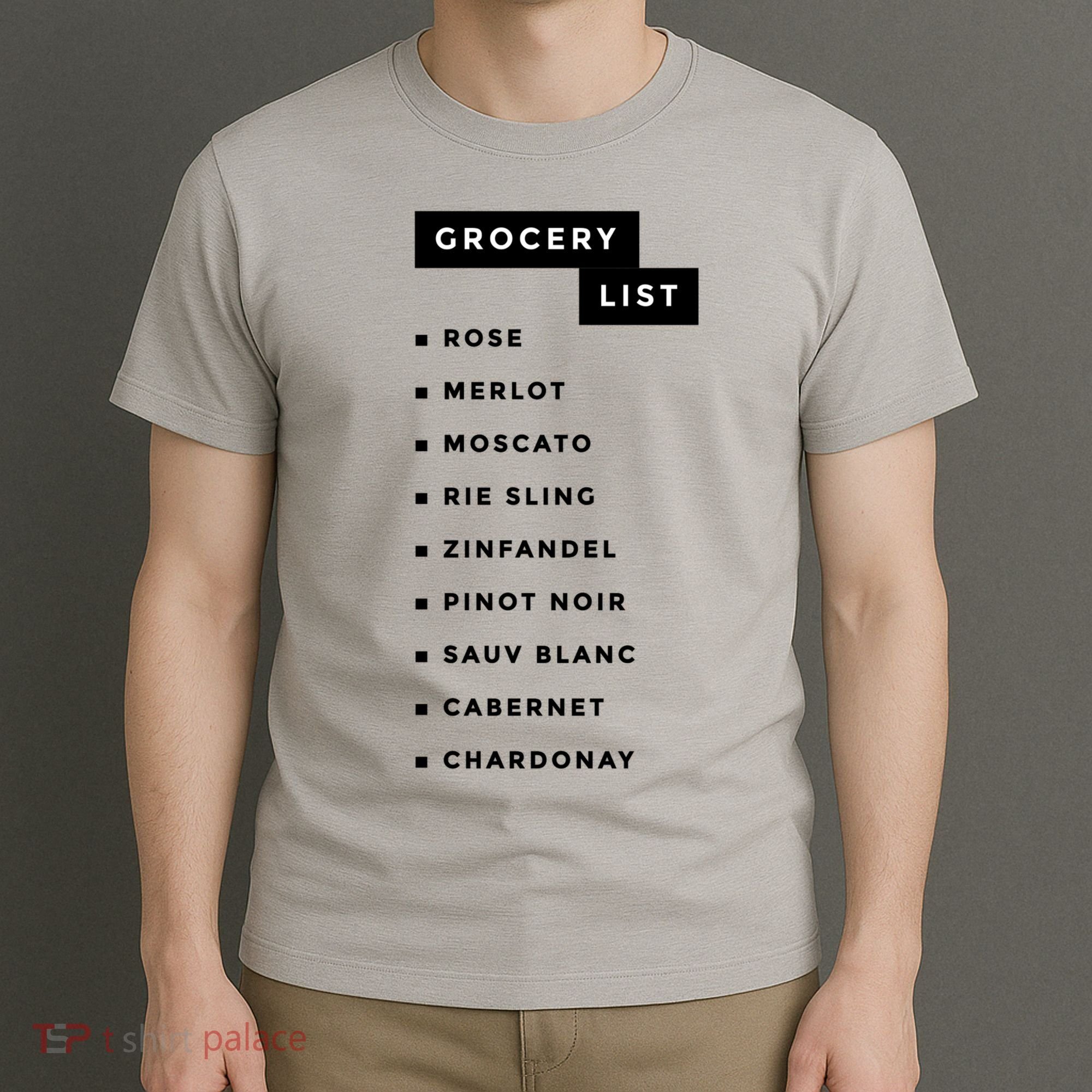 Wine Grocery List T-Shirt