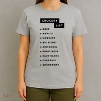 Wine Grocery List T-Shirt thumb 4