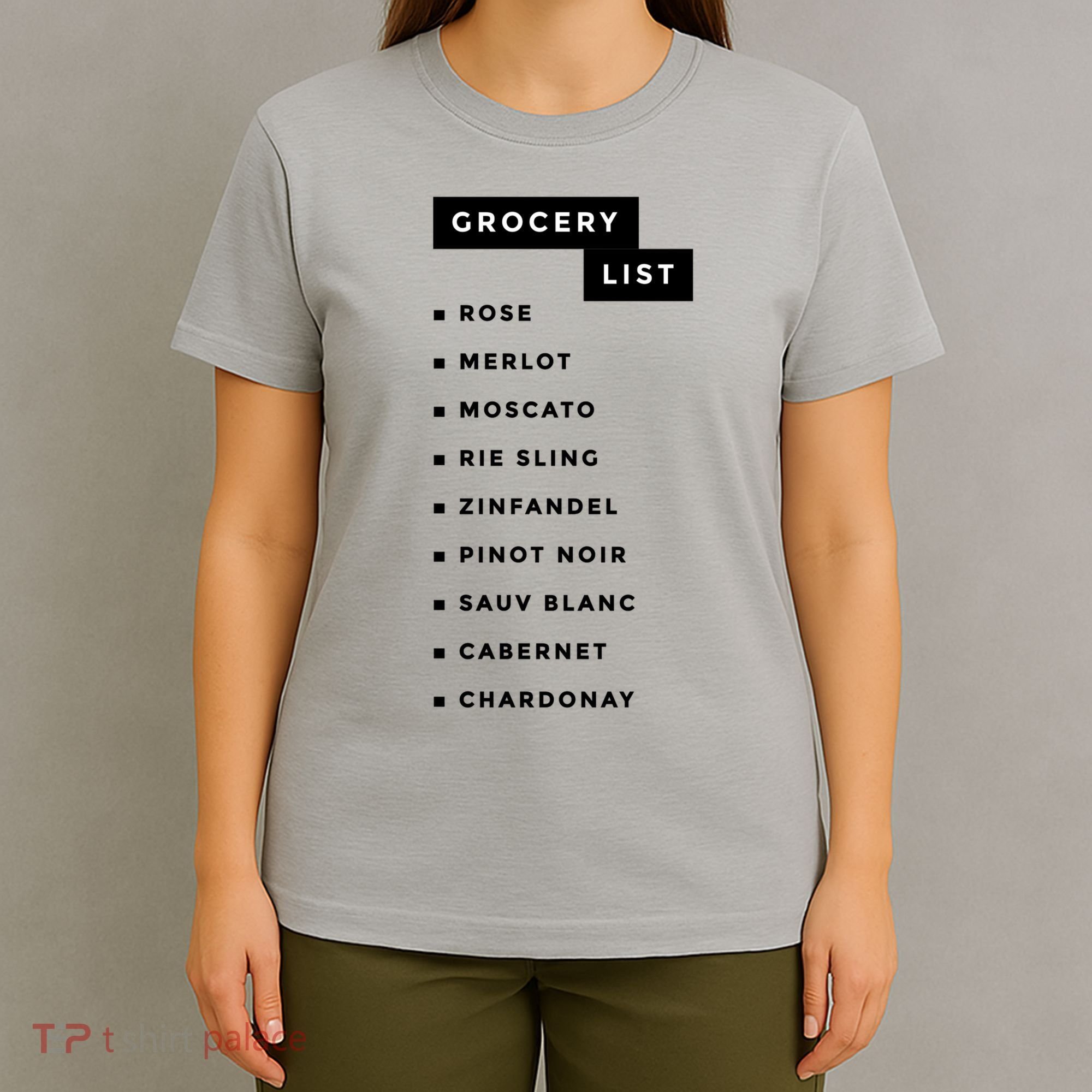 Wine Grocery List T-Shirt