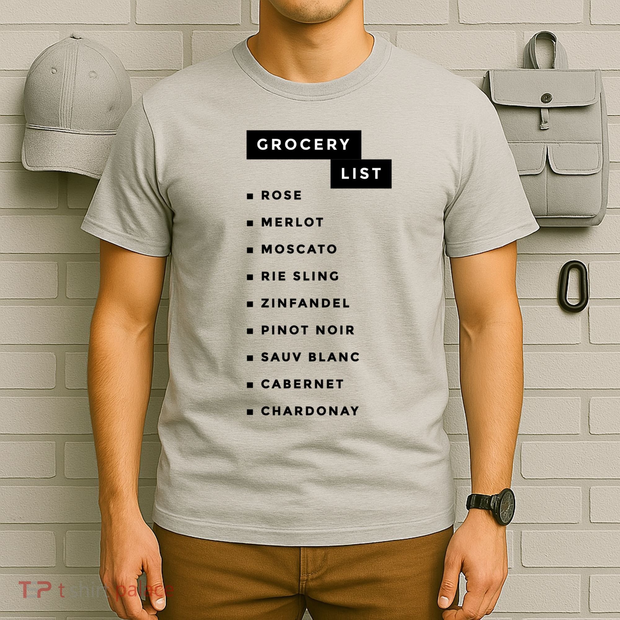 Wine Grocery List T-Shirt