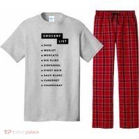 Wine Grocery List Pajama Set thumb 0
