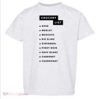 Wine Grocery List Toddler T-Shirt thumb 0