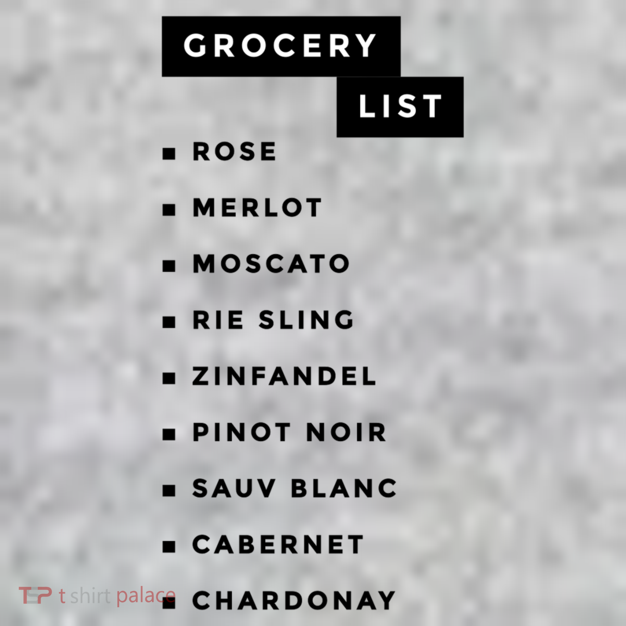 Wine Grocery List Toddler T-Shirt