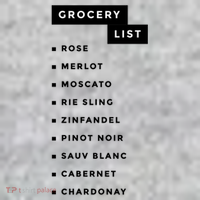 Wine Grocery List Kids Sweatshirt thumb 2