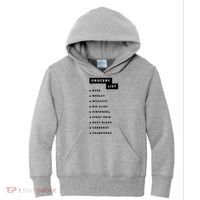 Wine Grocery List Kids Hoodie thumb 0