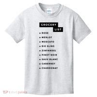 Wine Grocery List Kids T-Shirt thumb 0