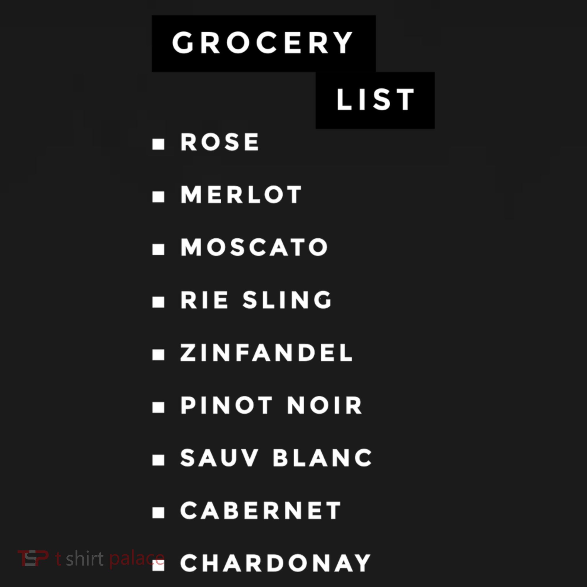 Wine Grocery List Hoodie