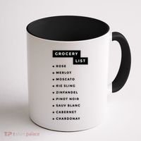 Wine Grocery List Coffee Mug thumb 1