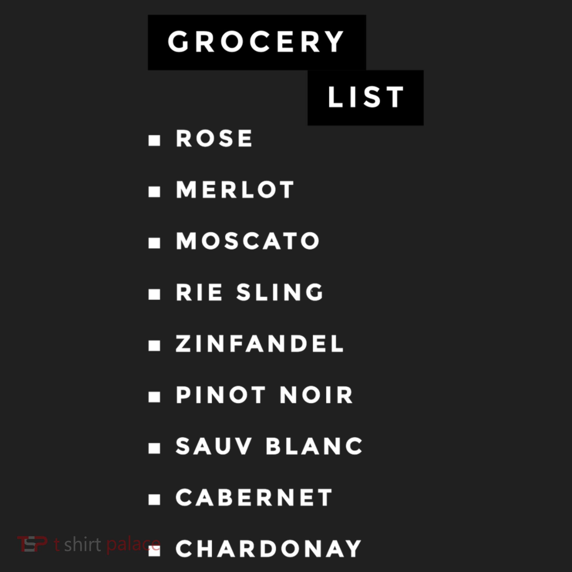 Wine Grocery List Tumbler