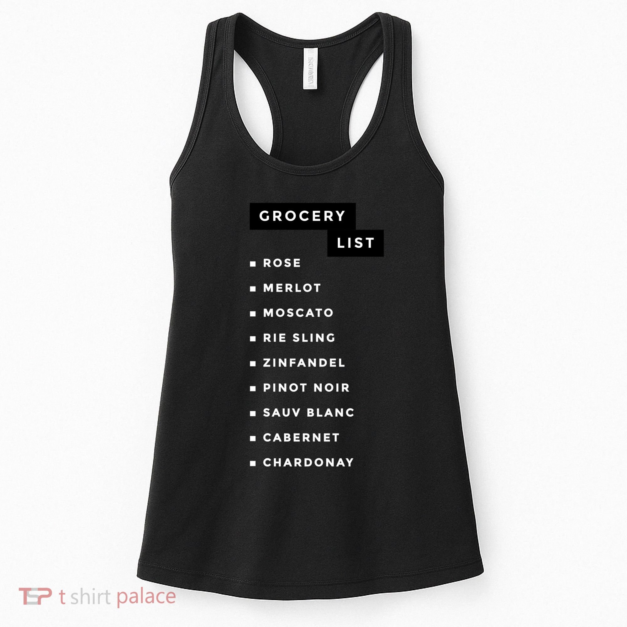 Wine Grocery List Women's Tank Top