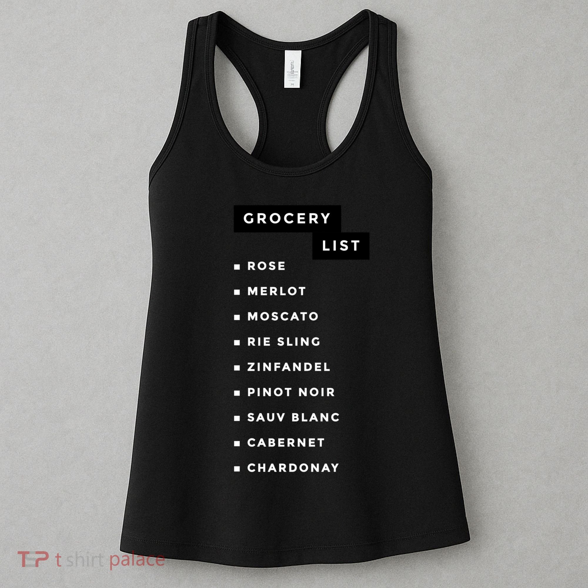 Wine Grocery List Women's Tank Top