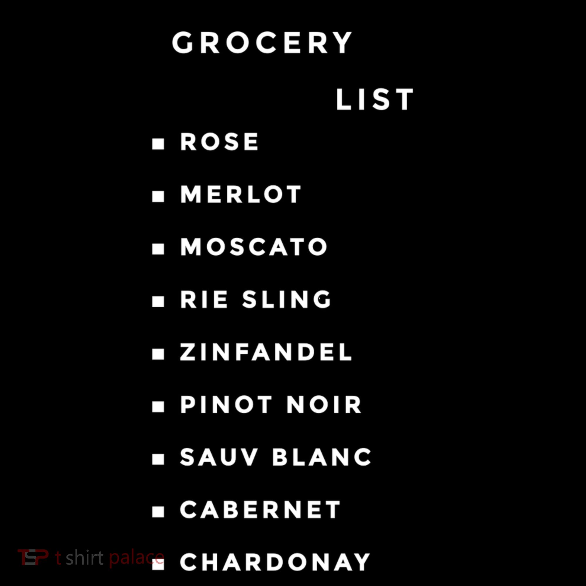 Wine Grocery List Visor