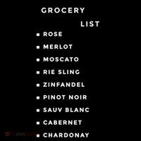 Wine Grocery List Women's Long Sleeve Shirt thumb 2