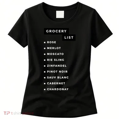 Wine Grocery List Women's T-Shirt