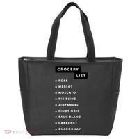 Wine Grocery List Tote Bag thumb 0