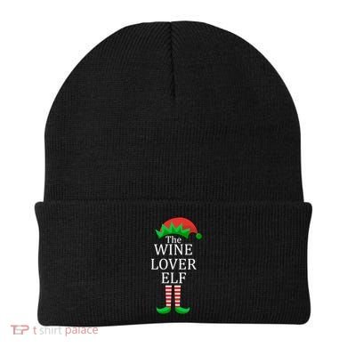 Wine Lover Elf Family Matching Christmas Beanie