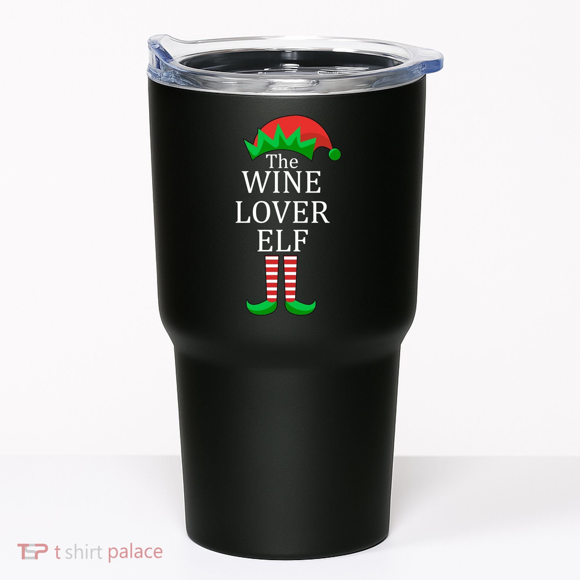Wine Lover Elf Family Matching Christmas Tumbler