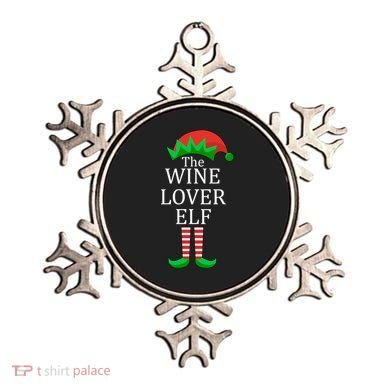 Wine Lover Elf Family Matching Christmas Ornament