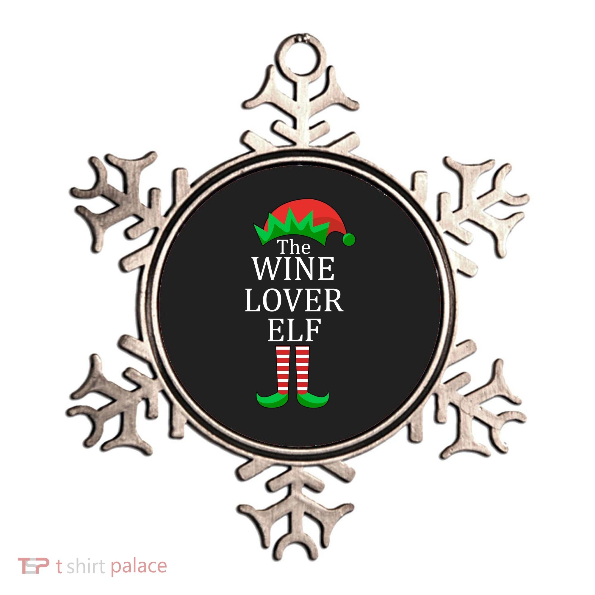 Wine Lover Elf Family Matching Christmas Ornament