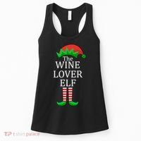Wine Lover Elf Family Matching Christmas Women's Tank Top thumb 0
