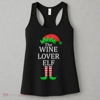 Wine Lover Elf Family Matching Christmas Women's Tank Top thumb 3