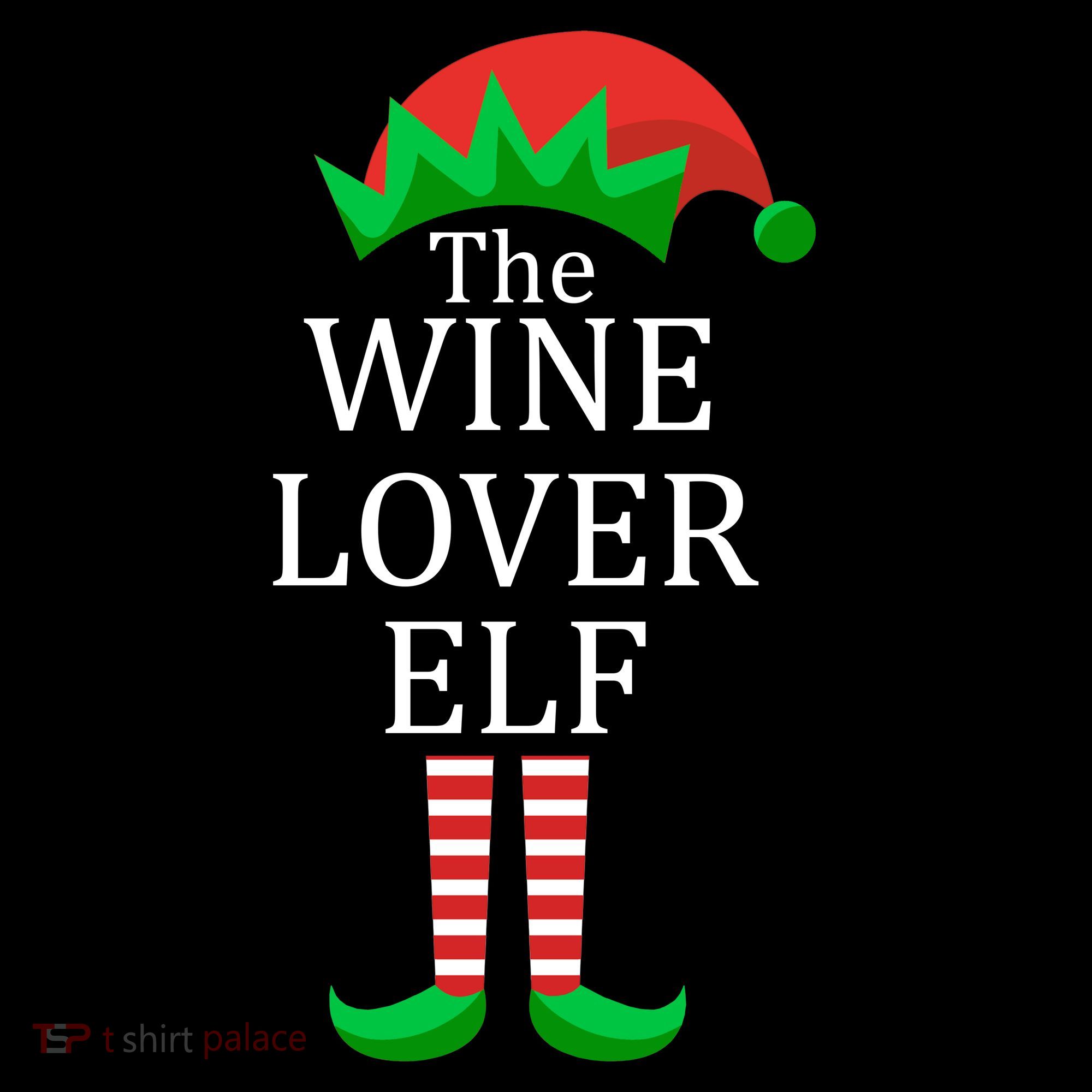 Wine Lover Elf Family Matching Christmas Women's Tank Top