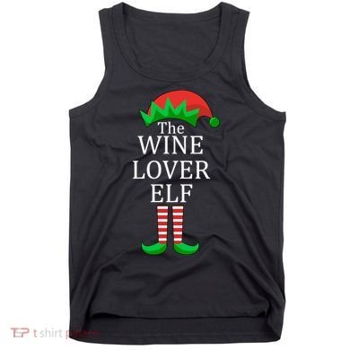 Wine Lover Elf Family Matching Christmas Tank Top