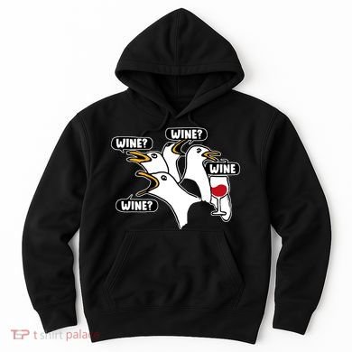 Wine Seagulls Hoodie