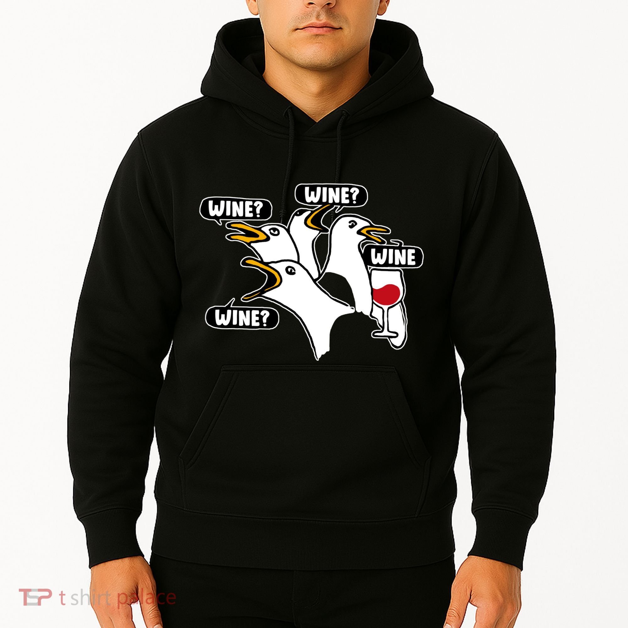 Wine Seagulls Hoodie